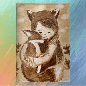 Девочка с лисёнком - Феклистова Вероника (13 лет)